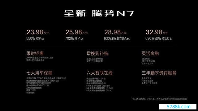 腾势N7官降6.2万，起售价来到了23.98万，这价钱你嗅觉能冲了吗？