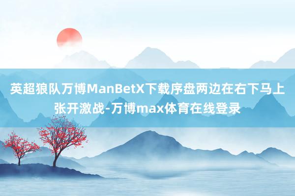 英超狼队万博ManBetX下载序盘两边在右下马上张开激战-万博max体育在线登录