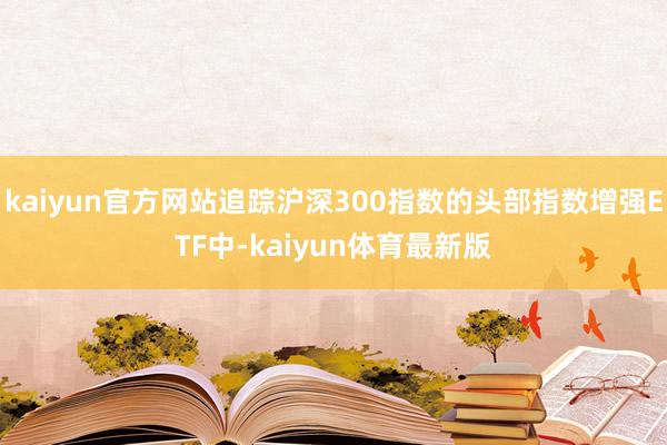 kaiyun官方网站追踪沪深300指数的头部指数增强ETF中-kaiyun体育最新版